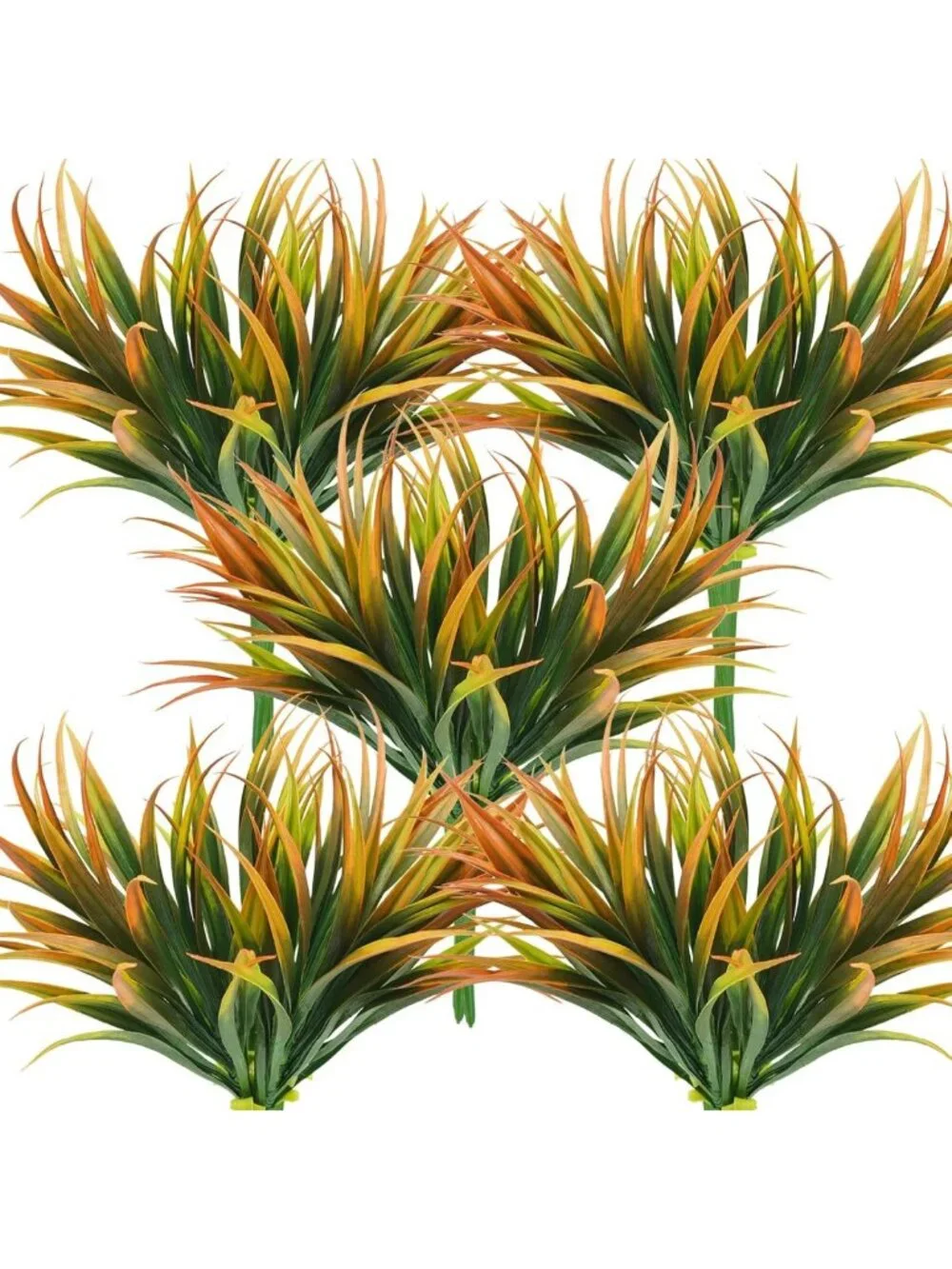 32 Pcs UV Resistant Artificial Grass Plants - Outdoor Greenery for Home, Garden